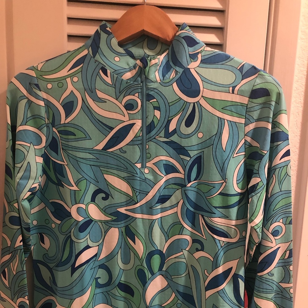 IBKUL Long Sleeve Zip Ladies Shirt Golf Tennis